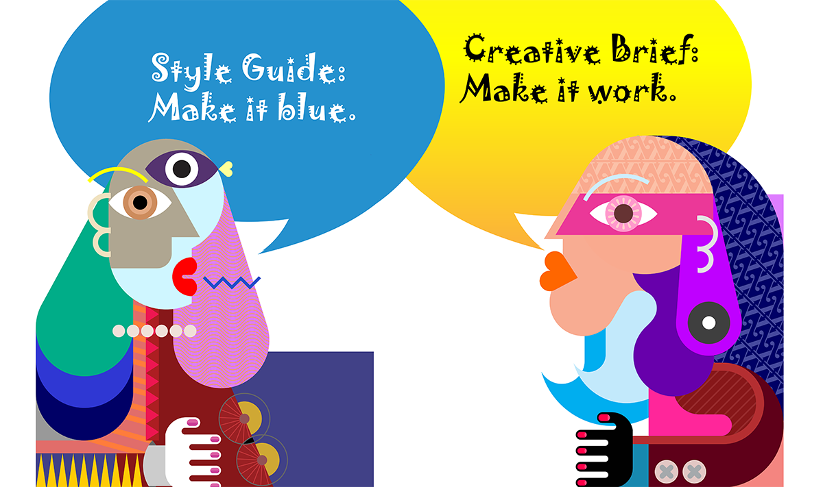 Style guide tells you to make it blue. A creative brief helps you make it work.